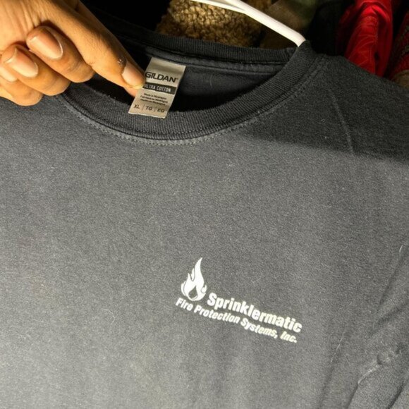 Skeleton Family First Biker Long Sleeve Grunge Tee - Picture 4 of 4